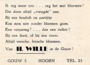 advertentie - H. WILLE