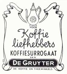 Advertentie voor de Gruyter Koffiesurrogaat