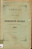 Verslag van den toestand der gemeente Hoorn over het jaar 1885
