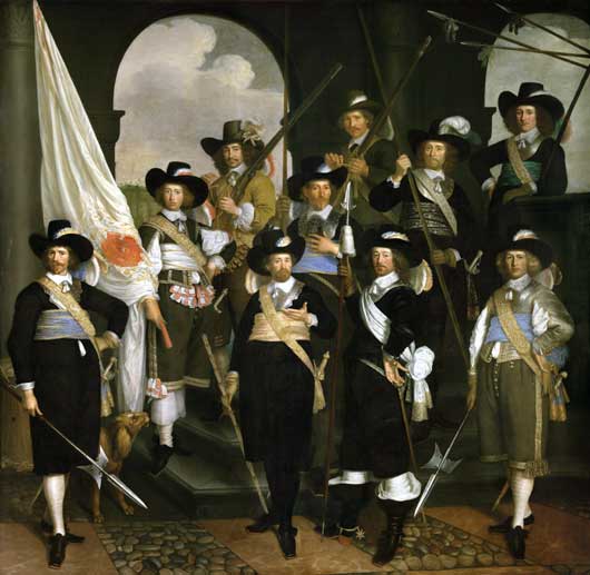 Schuttersstuk kapitein Claes Willemsz Jager, 1655.