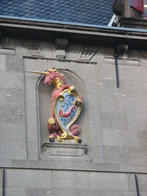 Het wapenschild van Hoorn van Hendrick de Keijser.