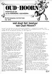 kwartaablad Oud Hoorn 1979 - 2