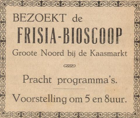 advertentie - Frisia-Bioscoop