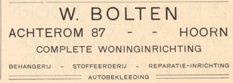 advertentie - Complete woninginrichting W. Bolten
