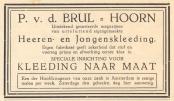 advertentie - P. v.d. Brul  - Heeren en Jongenskleeding
