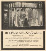 advertentie - Bouwman's Stoffenhuis (foto etalage)