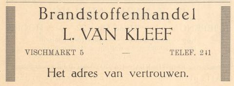 advertentie - Brandstoffenhandel L. van Kleef