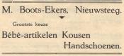 advertentie - M. Boots-Ekers -  Kousen en handschoenen