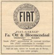 advertentie - Fa. Ott & Bloemendaal -  FIAT-Garage