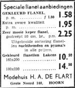 advertentie - Modehuis H.A. de Flart