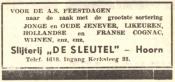 advertentie - Slijterij De Sleutel