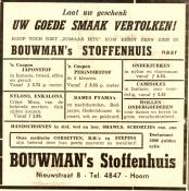 advertentie - Bouwman's Stoffenhuis