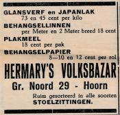 advertentie - Hermary's Volksbazar
