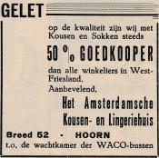 advertentie - Het Amsterdamsche Kousen- en Lingeriehuis