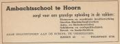 advertentie - Ambachtsschool Hoorn