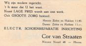 advertentie - Cor van Straaten