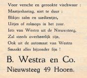 advertentie - B. Westra en Co
