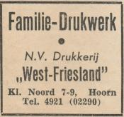 advertentie - N.V. Drukkerij West Friesland