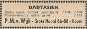 advertentie - P.M. v. Wijk Badtassen