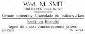 Groote sorteering Chocolade en Suikerwerken Wed. M. Smit