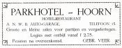 advertentie - Hotel-Restaurant Parkhotel, Gebr. Veer
