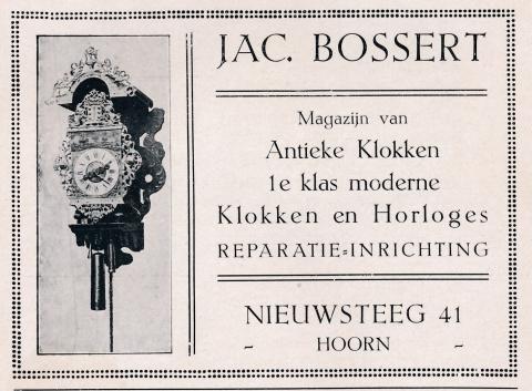 advertentie - Klokken Jac. Bossert