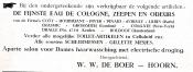advertentie - Dames Kapsalon W. W. de Boer
