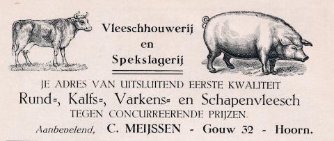 advertentie - Vleeschhouwerij  C. Meijssen