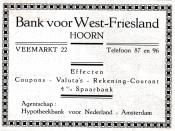 advertentie - Bank voor West-Friesland