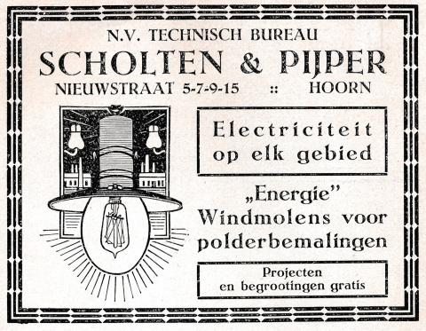 advertentie - N.V. Technisch Bureau Scholten en Pijper