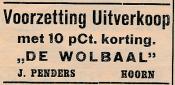 advertentie - Wolwinkel J. Penders