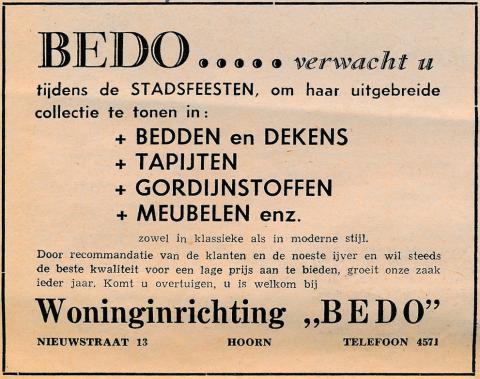 advertentie - Woninginrichting Bedo