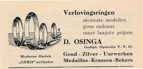 advertentie - Opticien D. Osinga