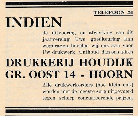 advertentie - Drukkerij Houdijk