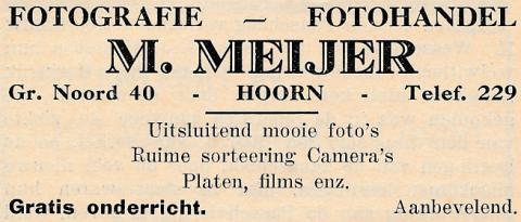 advertentie - fotohandelM. Meijer