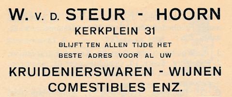 advertentie - Kruidenier W. v.d. Steur