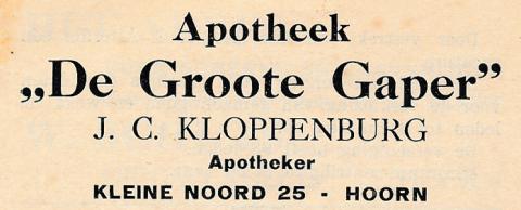 advertentie - Apotheek J. C. Kloppenburg